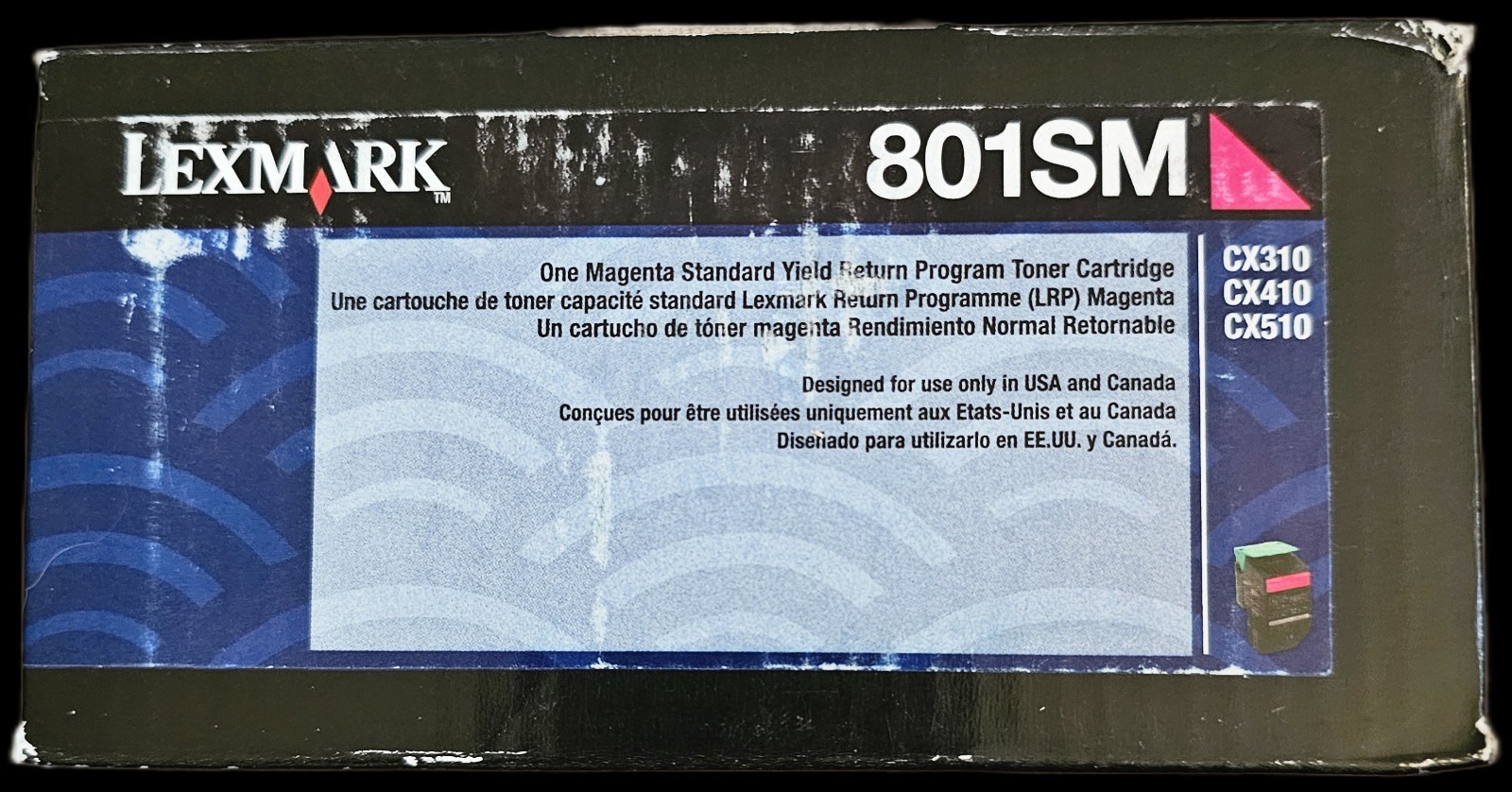 Lexmark 801SM Toner Ctg 80C1SM0, Magenta for Lexmark CX-510