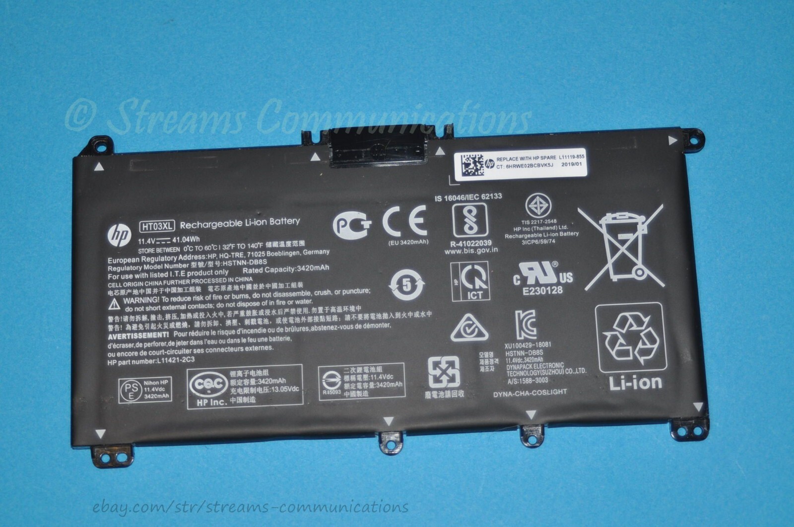 HP 14-cf1011ds 14-cf1012ds 14-cf1013ds 14-cf1014ds 14-cf0098ca Laptop Battery