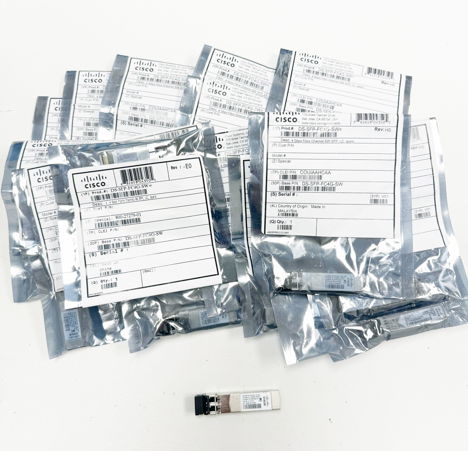 *Lot of 17* NEW Cisco DS-SFP-FC4G-SW 4gbps Transceiver Module SFP
