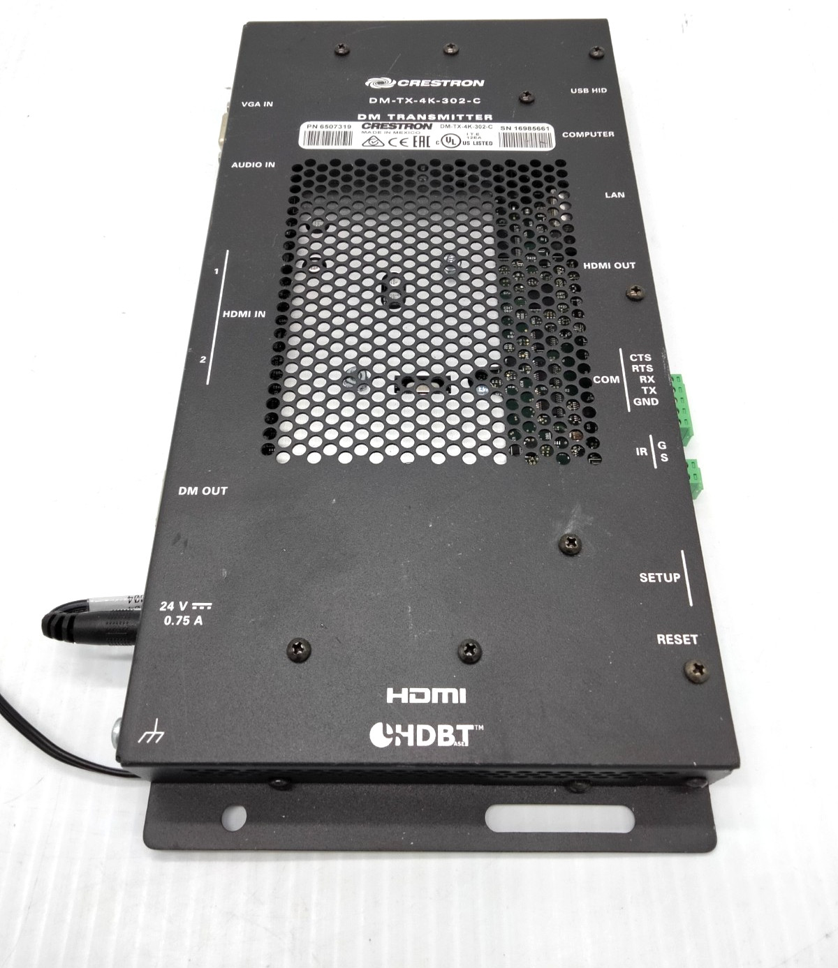 CRESTRON DM-TX-4K-302-C DM TRANSMITTER with adapter