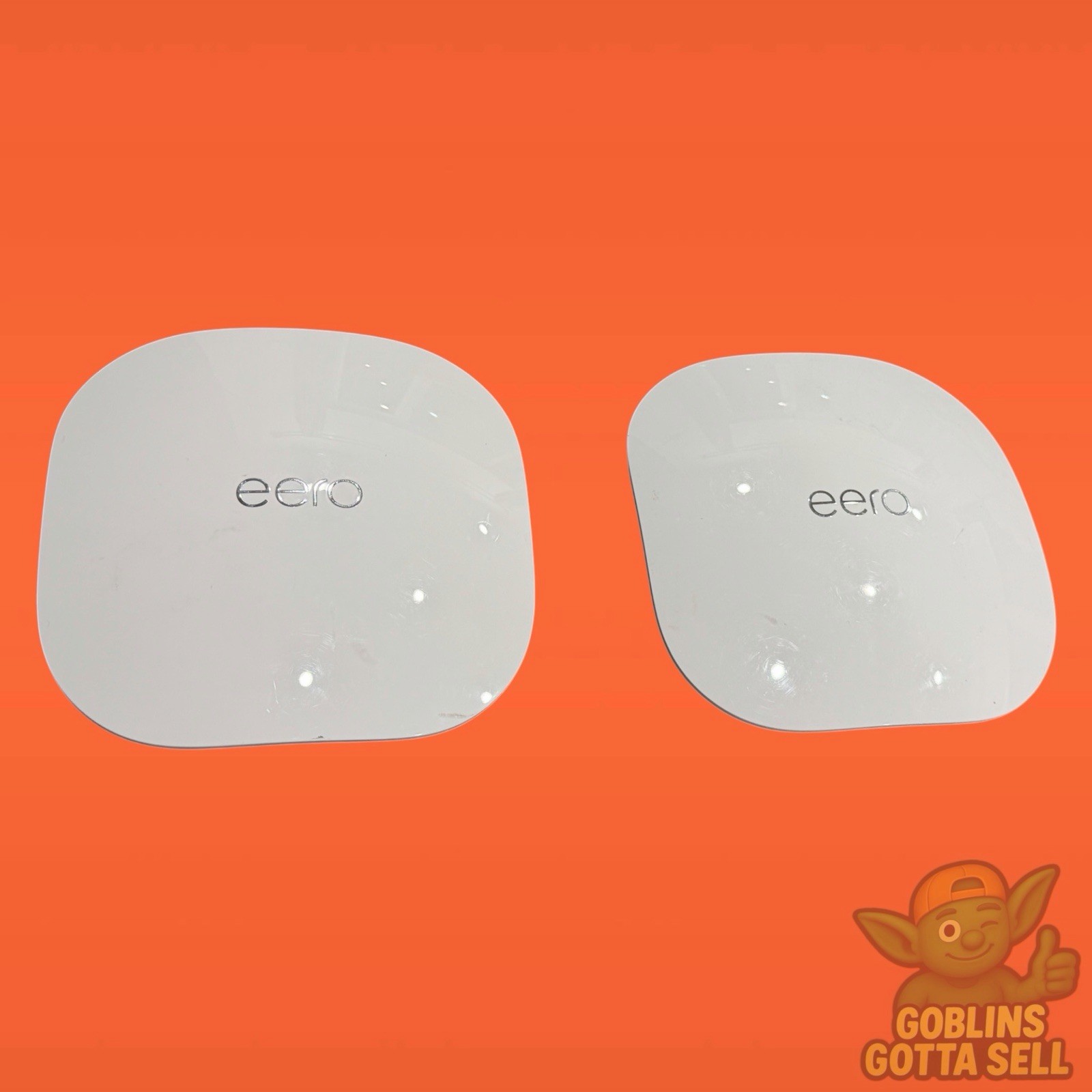 eero Pro 6E Tri Band WiFi 6E S010001 Mesh WiFi Router No Power Cord Tested QTY 1