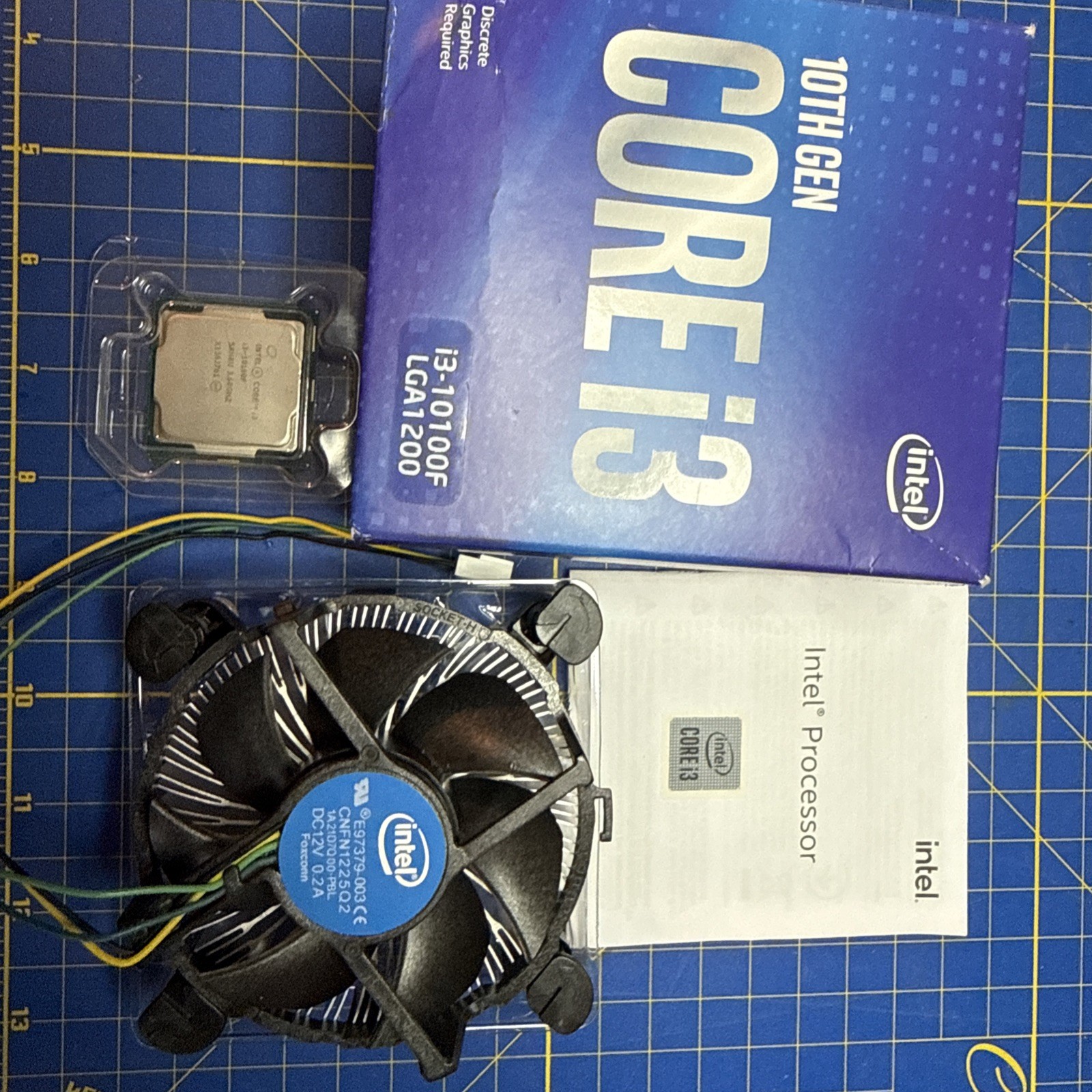 Intel Core i3-10100F Processor (4.3 GHz, 4 Cores, LGA1200) Boxed  TESTED