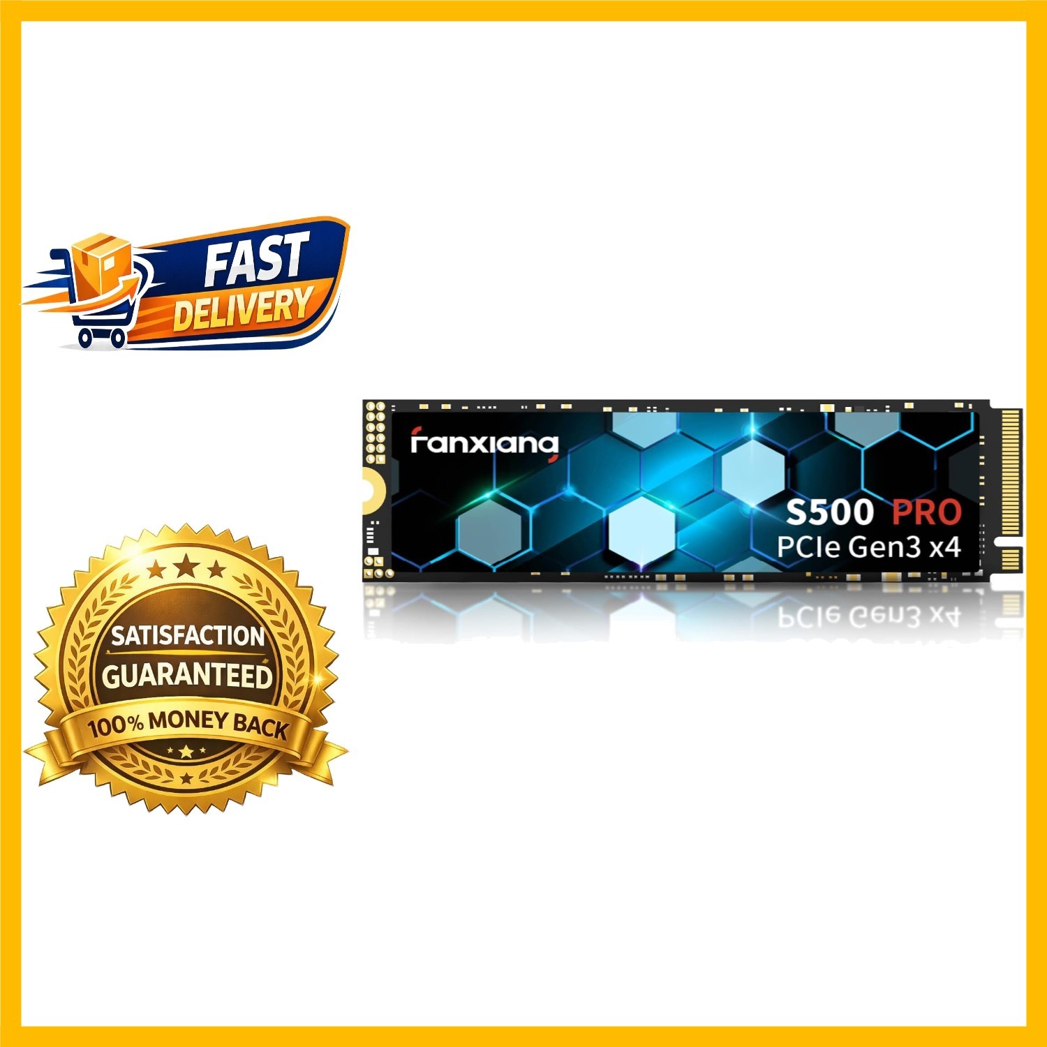 S500 Pro 256GB NVMe SSD - Reliable Storage for Gaming and Multimedia