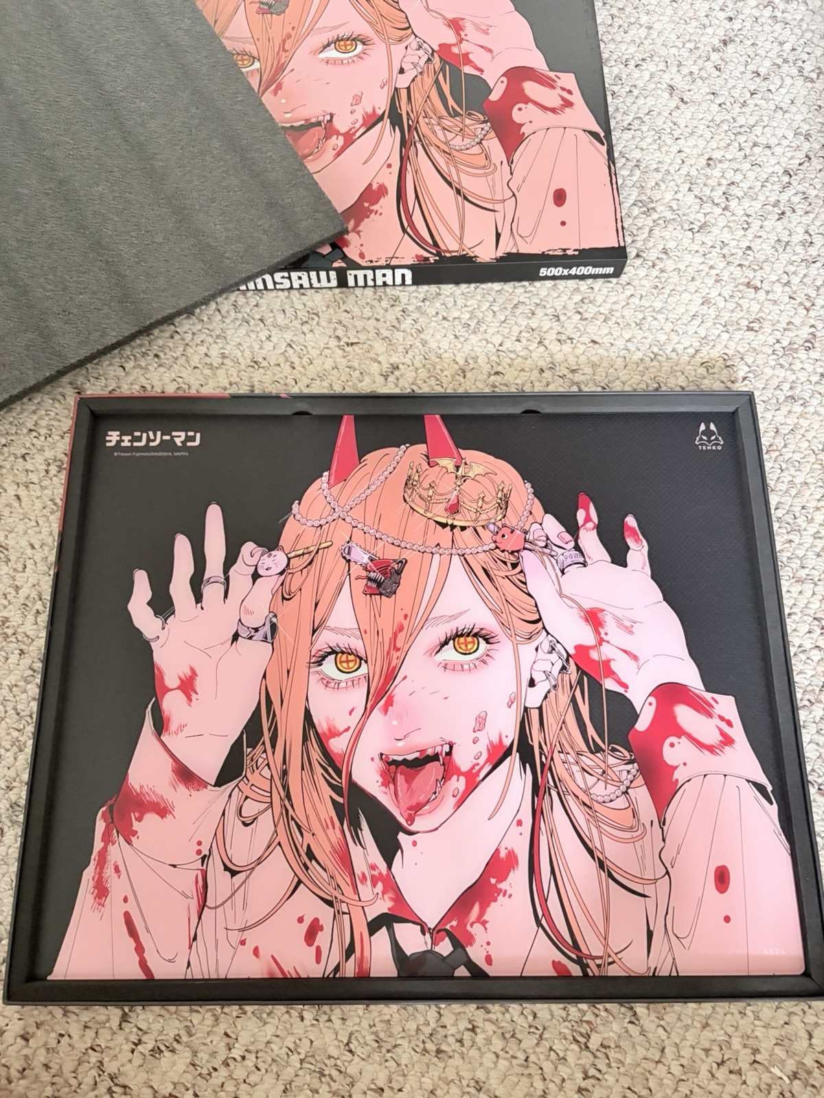 Arbiter Studio Lunar Speed Glass Mousepad - Chainsaw Man Power - LIMITED EDITION