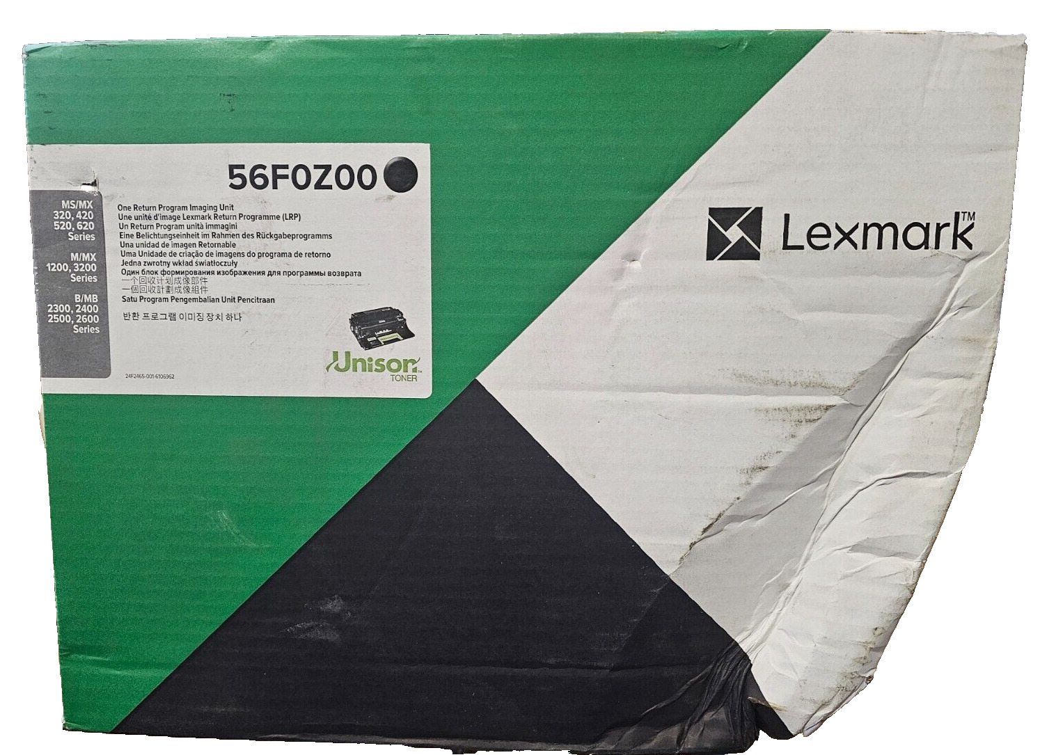 Genuine Lexmark 56F0Z00 Black R. Program Imaging Unit F. Shipping D