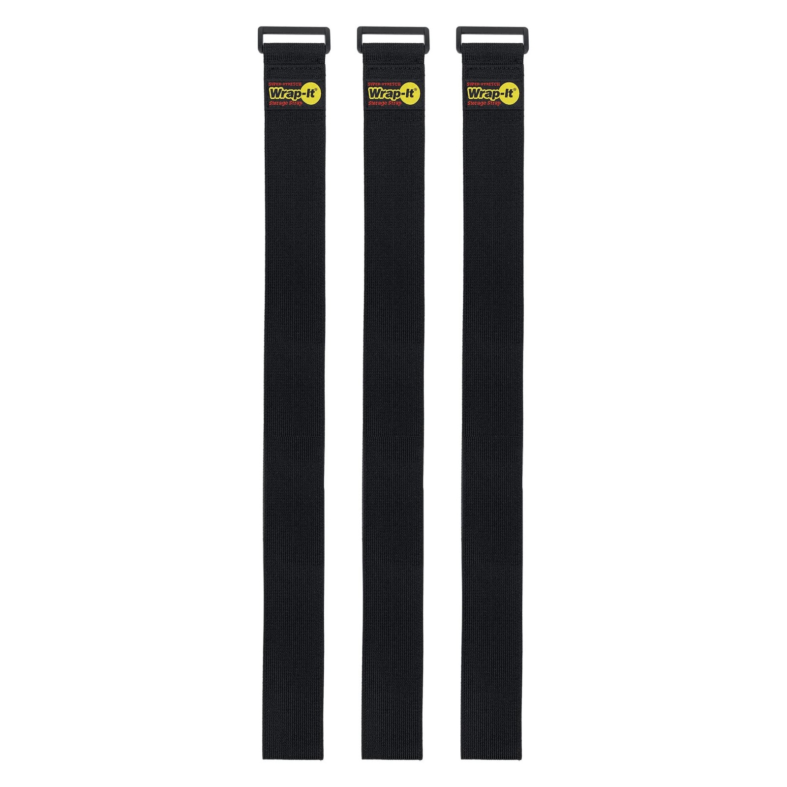 SuperStretch WrapIt Storage Straps, 48in x 2in 3Pack  Elastic Hook and Loop C...