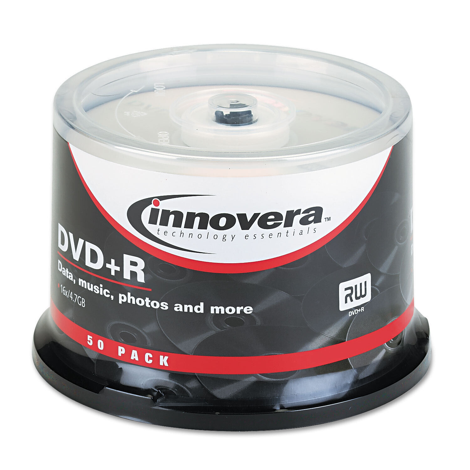 Innovera DVD+R Discs 4.7GB 16x Spindle Silver 50/Pack 46851