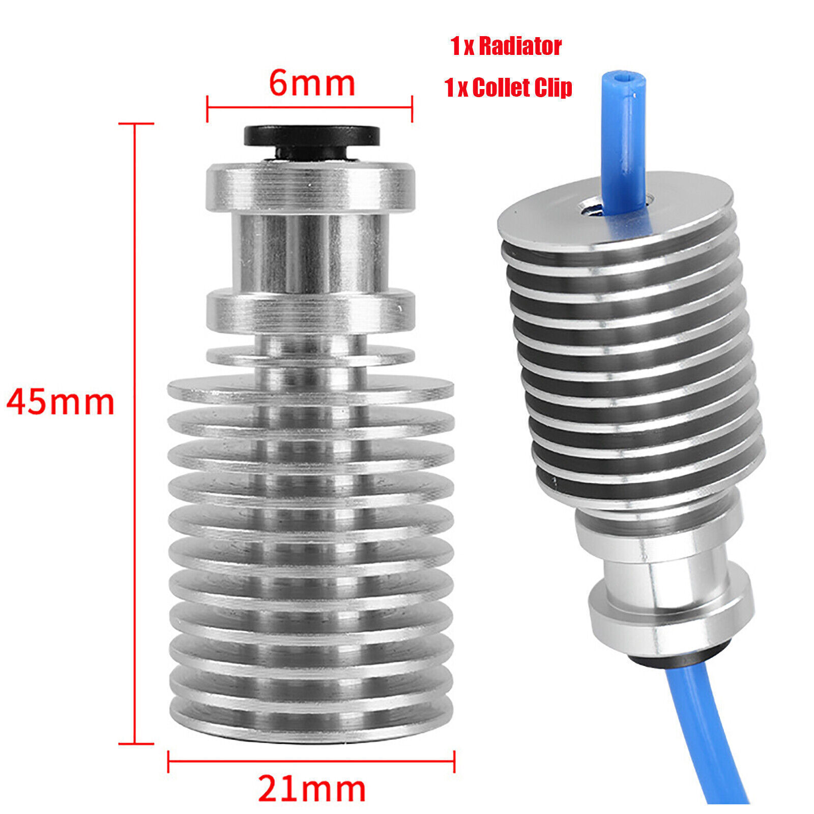 1.75mm Filament Extruder Heatsink Radiator w/Clip For Prusa I3 MK3 3D Printer