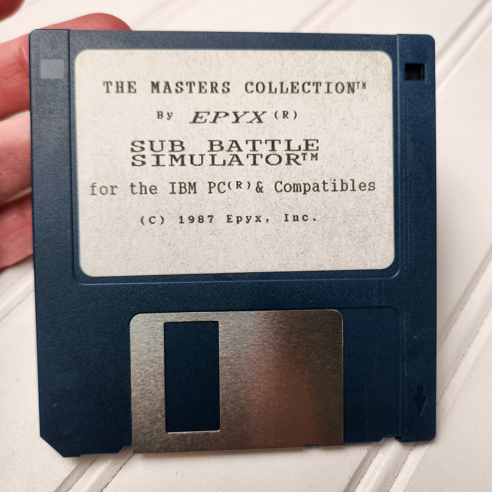 The Masters Collection Sub Battle Simulator for IBM PC 1987 EPYX 3.5" Disk