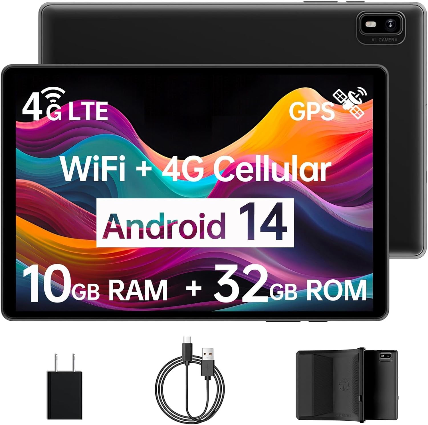 Android 14 Tablet with Sim Card Slot Unlocked Cellular Tablets 10GB+32GB...