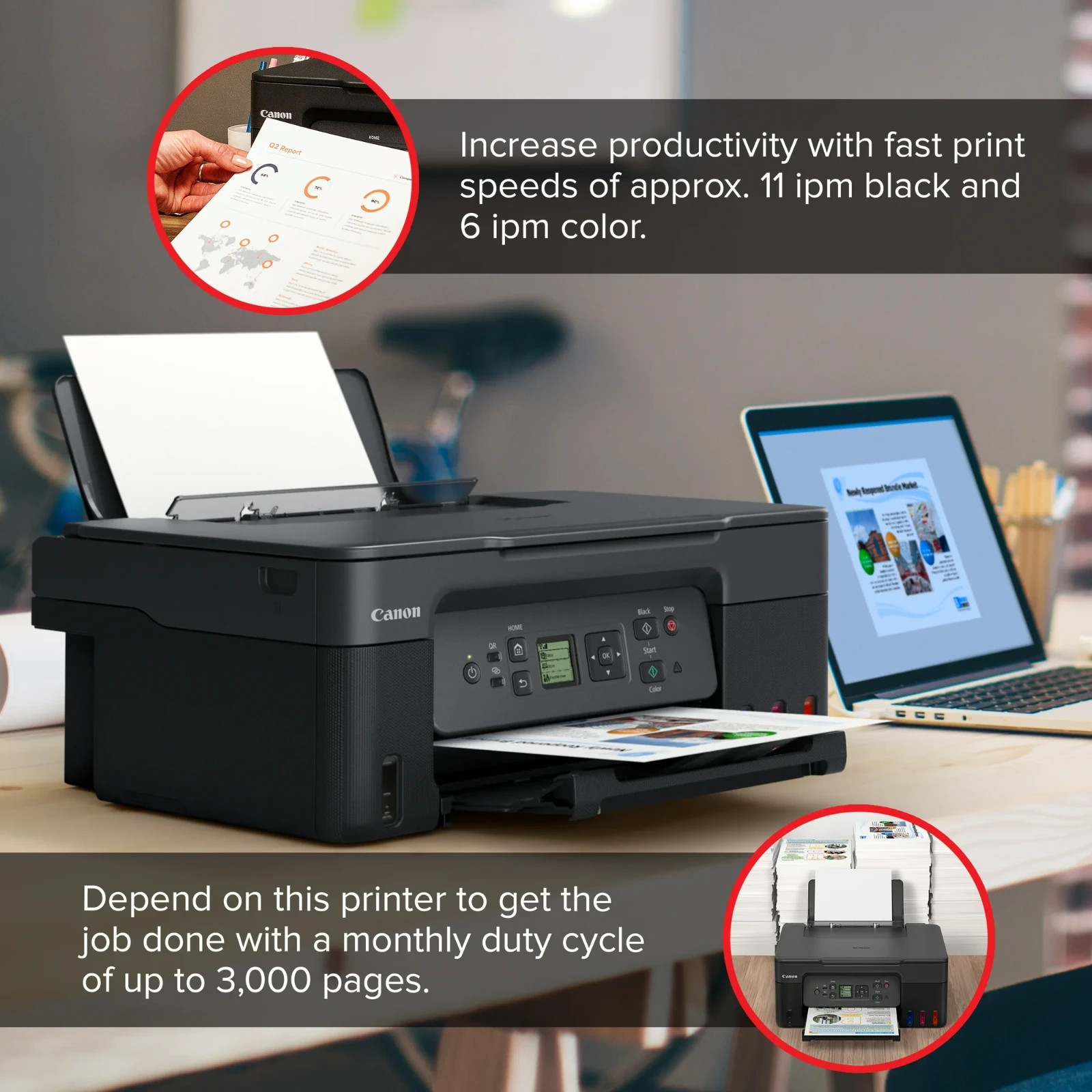 CANON 5805C060 PIXMA G3272 Wireless MegaTank All-in-One Printer FREE S&H