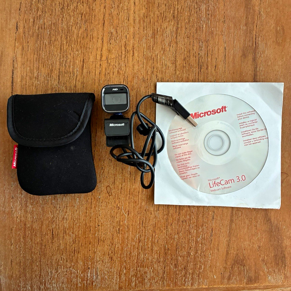 Microsoft LifeCam HD-6000 Notebook Webcam 720p 30fps USB 2.0 Black 1424