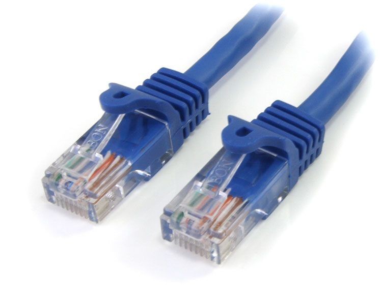 StarTech RJ45PATCH1 1FT (12") Cat6/5 Blue Snagless RJ45 UTP Cat 5e Patch Cable