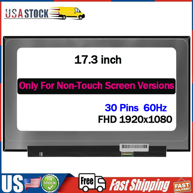 for HP 17-cp0013dx LCD Screen Replacement 17.3" 30 pins 60Hz 1920x1080 IPS Panel