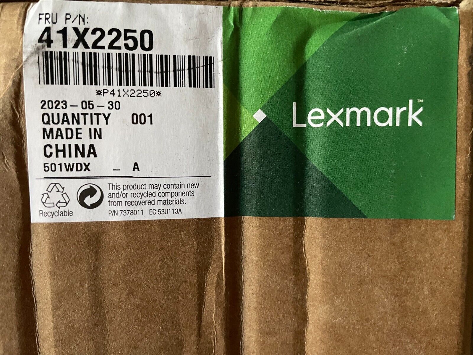 Brand New - Lexmark 41X2250 High Yield Fuser Maintenance Kit