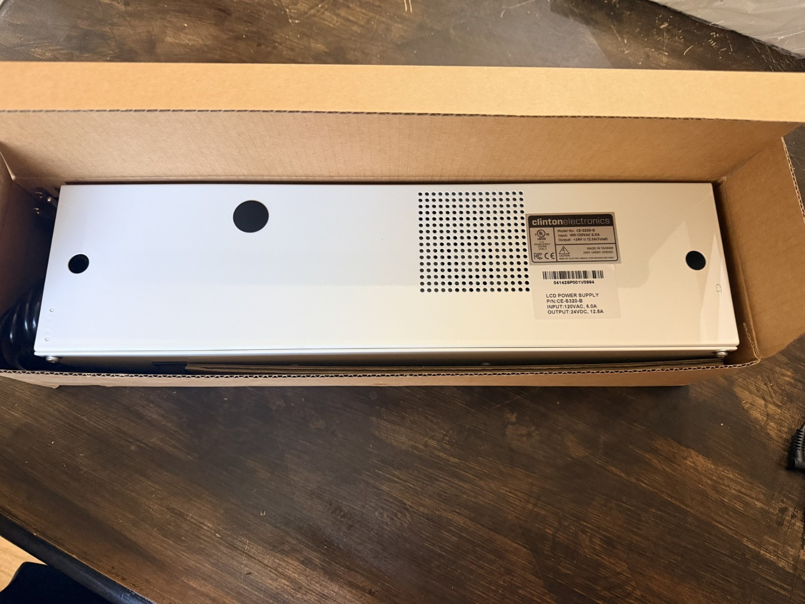 Clinton Electronics CE-S320-B 120VAC LCD Power Supply