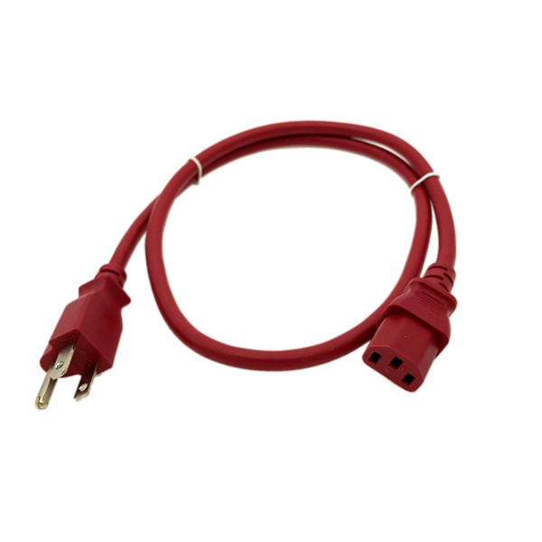 RED COLOR CODING 3FT AC POWER CORD FOR VIZIO LG SAMSUNG PANASONIC TV LCD PLASMA