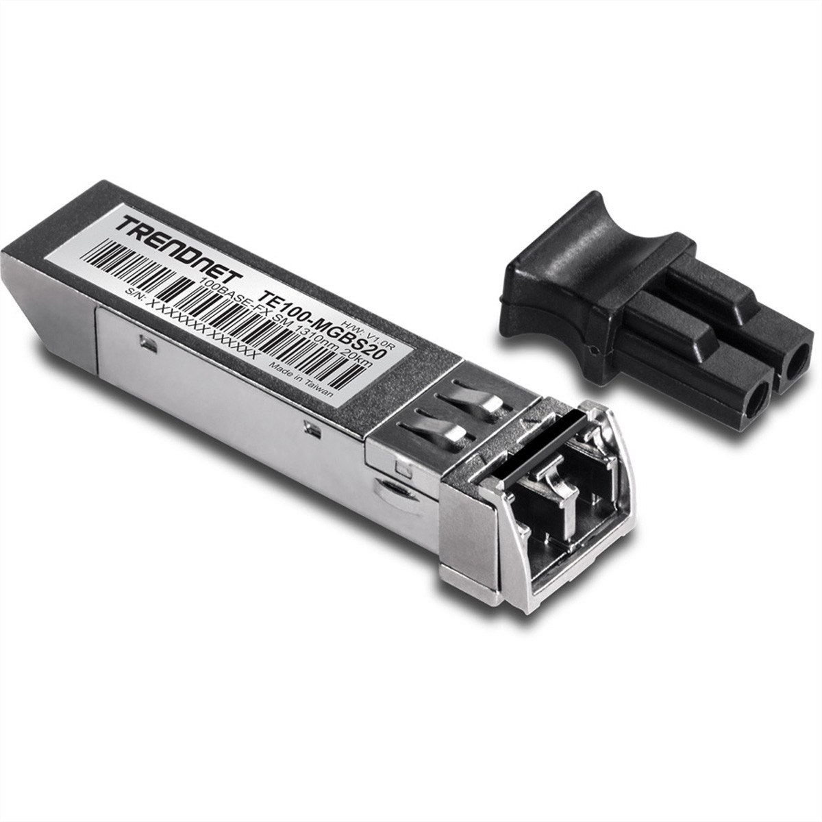 TRENDnet TE100-MGBS20 Mini-GBIC Module Single-Mode LC 20kM Transceiver Glasf ~D~