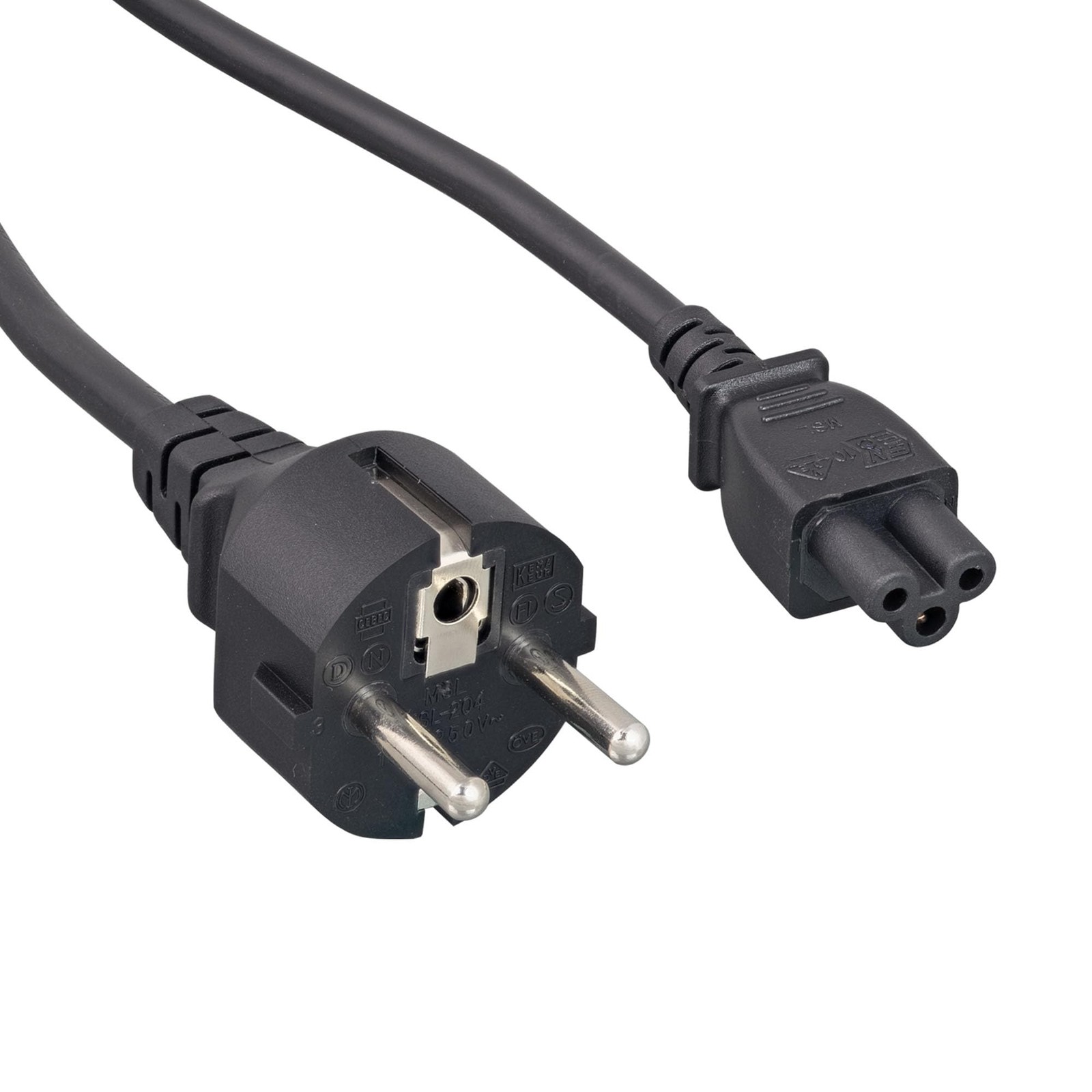 Cablelera ZADA41SA06 European Notebook Cord Plug to IEC320 C5 6' 18 AWG 250V ...