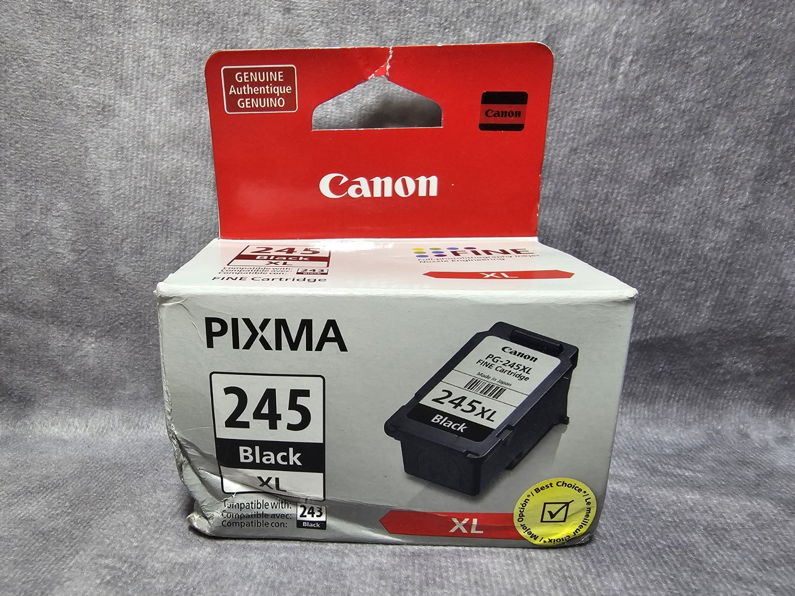 Genuine Canon PIXMA PG-245XL Black Ink Cartridge OEM High Yield NIB NEW