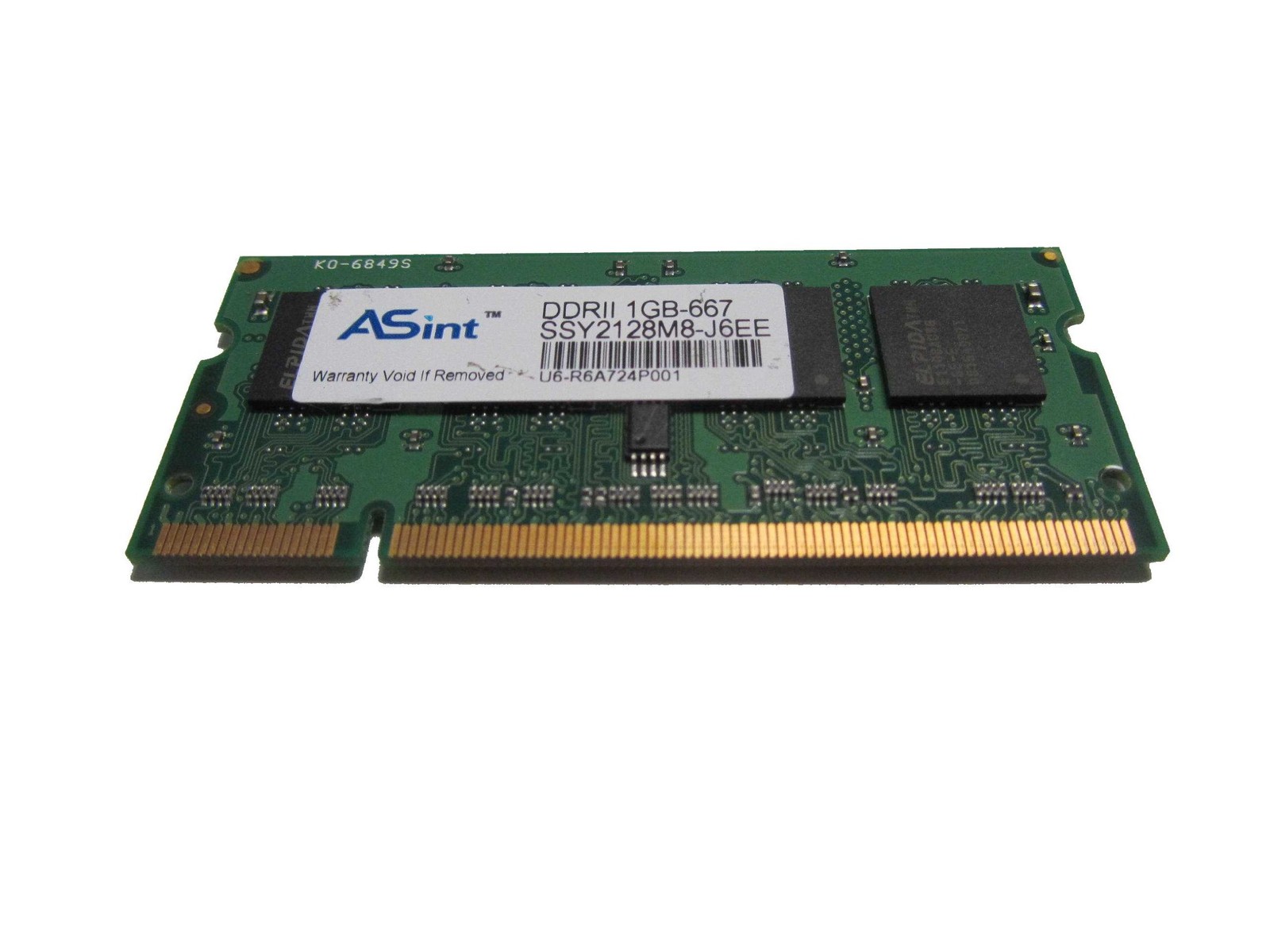 Asint Ddrii DDR2 1GB-667 Laptop Memory SSY2128M8-J6EE DDR3 SDRAM PHI224