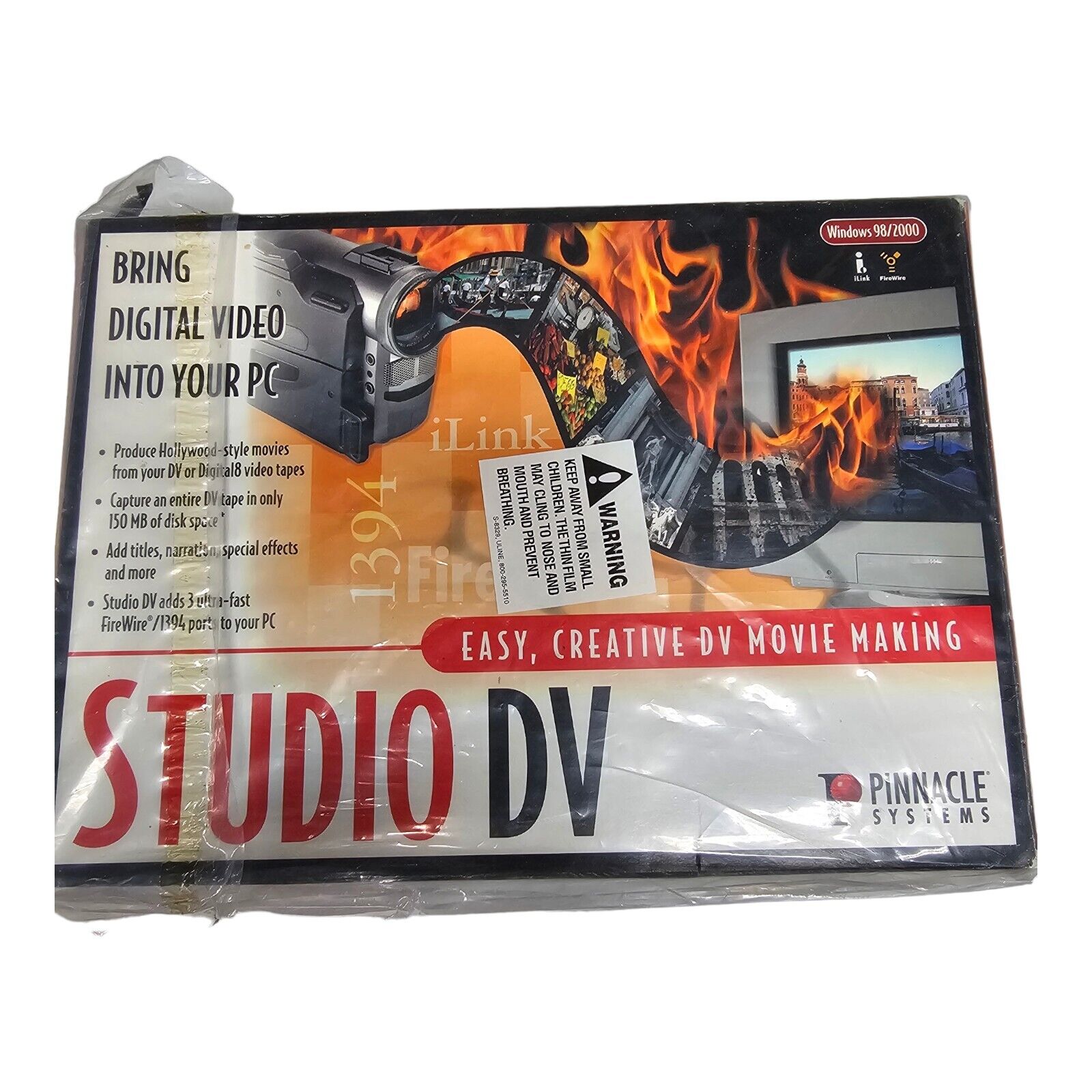 Pinnacle Systems Studio DV Windows 98 2000 Creative Movie Making System NOS