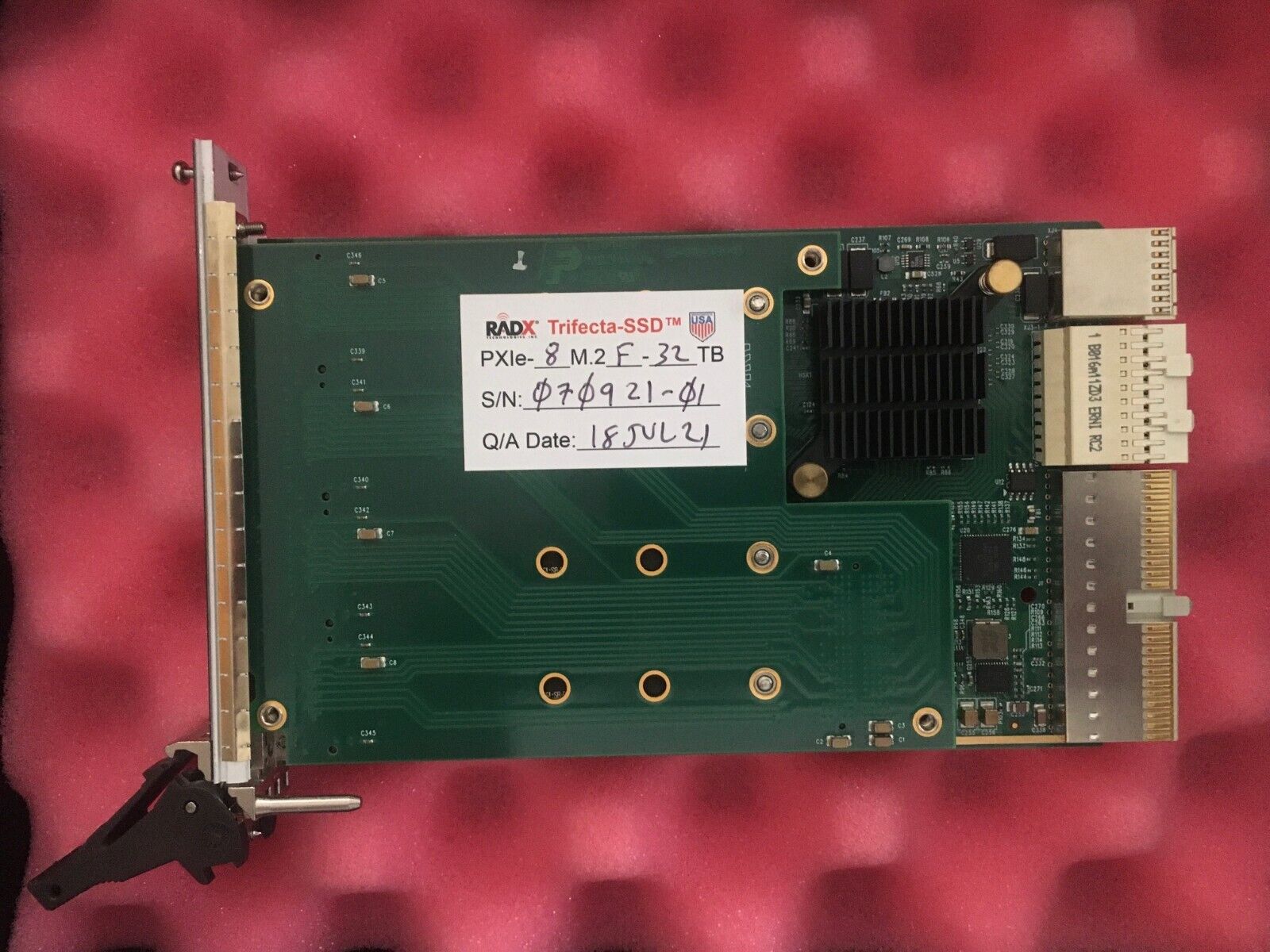 PXI RAID Module: RADX Trifecta 32TB, 1-Slot, 7GB/Sec, $12k, 40% Disc. 