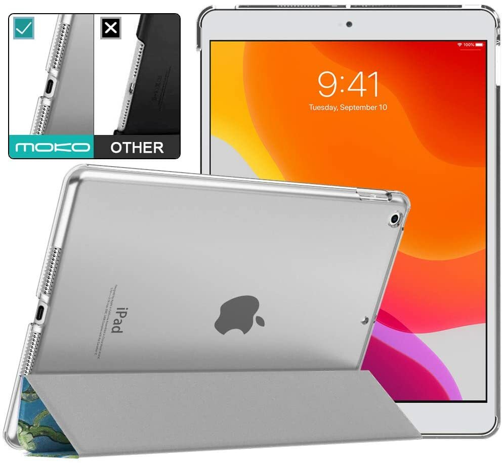 MoKo - Translucent lightweight iPad 2019 case with atril  stand function-NEW 