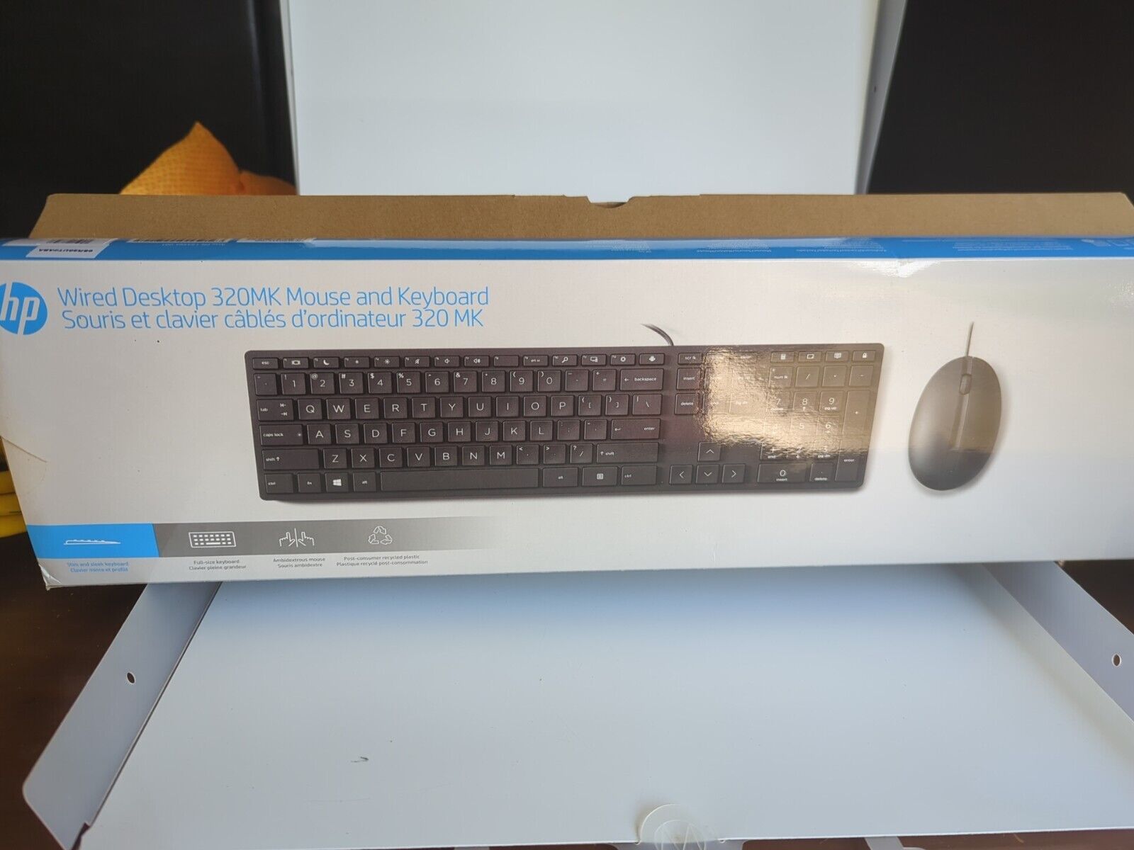 ⭐️ HP Smart Wired Desktop 320MK Keyboard & Mouse Bundle New Sealed Fast Ship