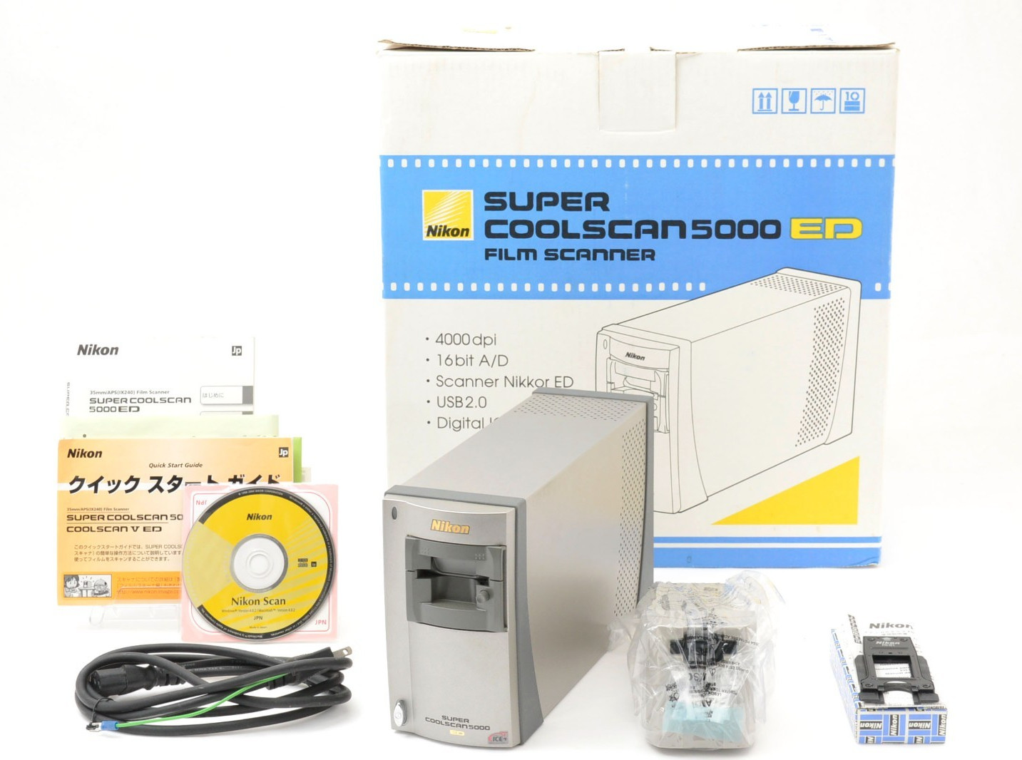 [N MINT in Box] Nikon SUPER COOLSCAN LS-5000 ED Film Scanner MA-21 SA-21 JAPAN