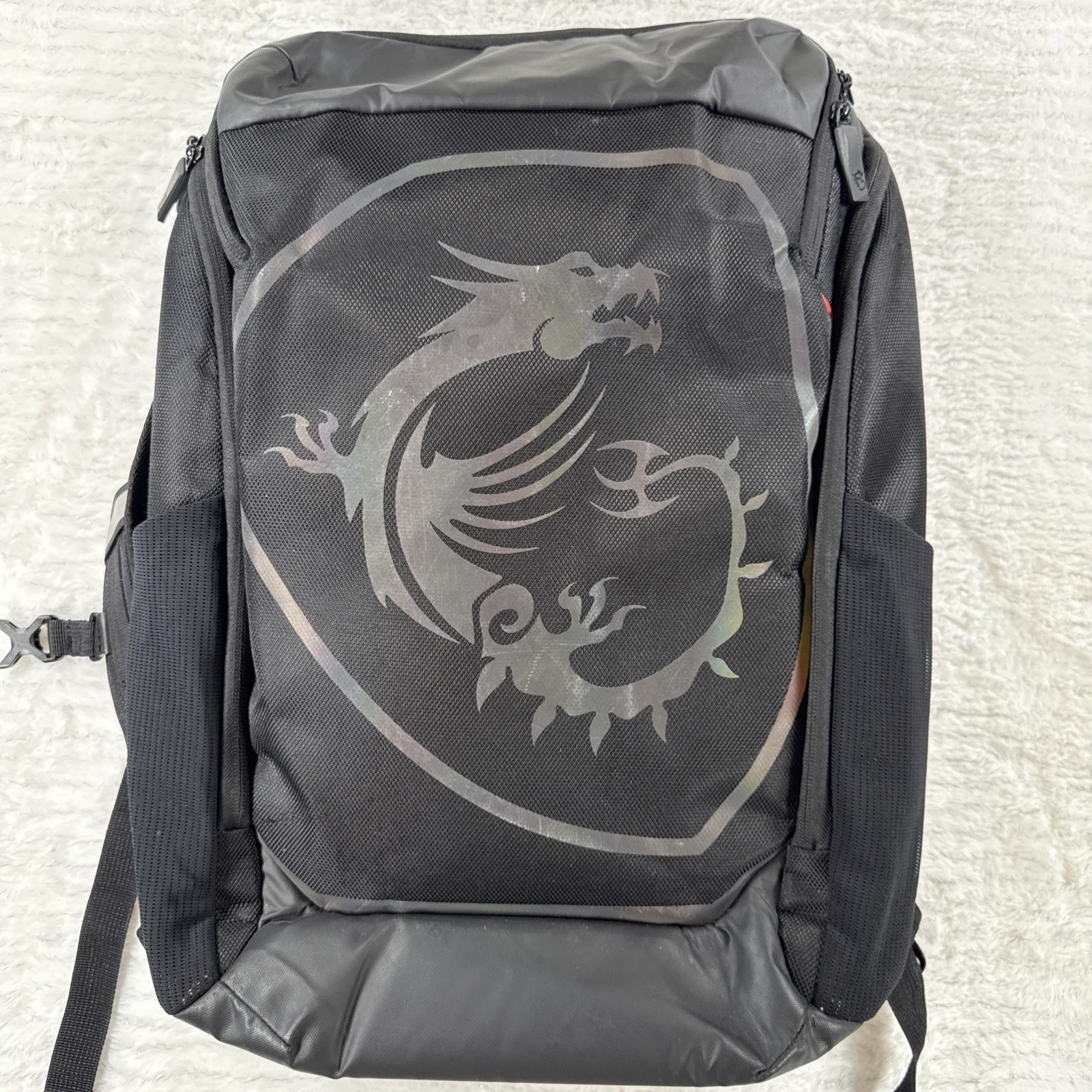 New MSI Titan Gaming Dragon Backpack, Black Polyester Pack Carry Bag 15.6"-17.3"