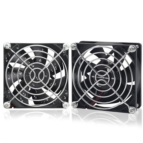 80mm IP56 Moisture-Proof Fan 2 Pack 12V DC RV Refrigerator Cooling Fans 3500RPM
