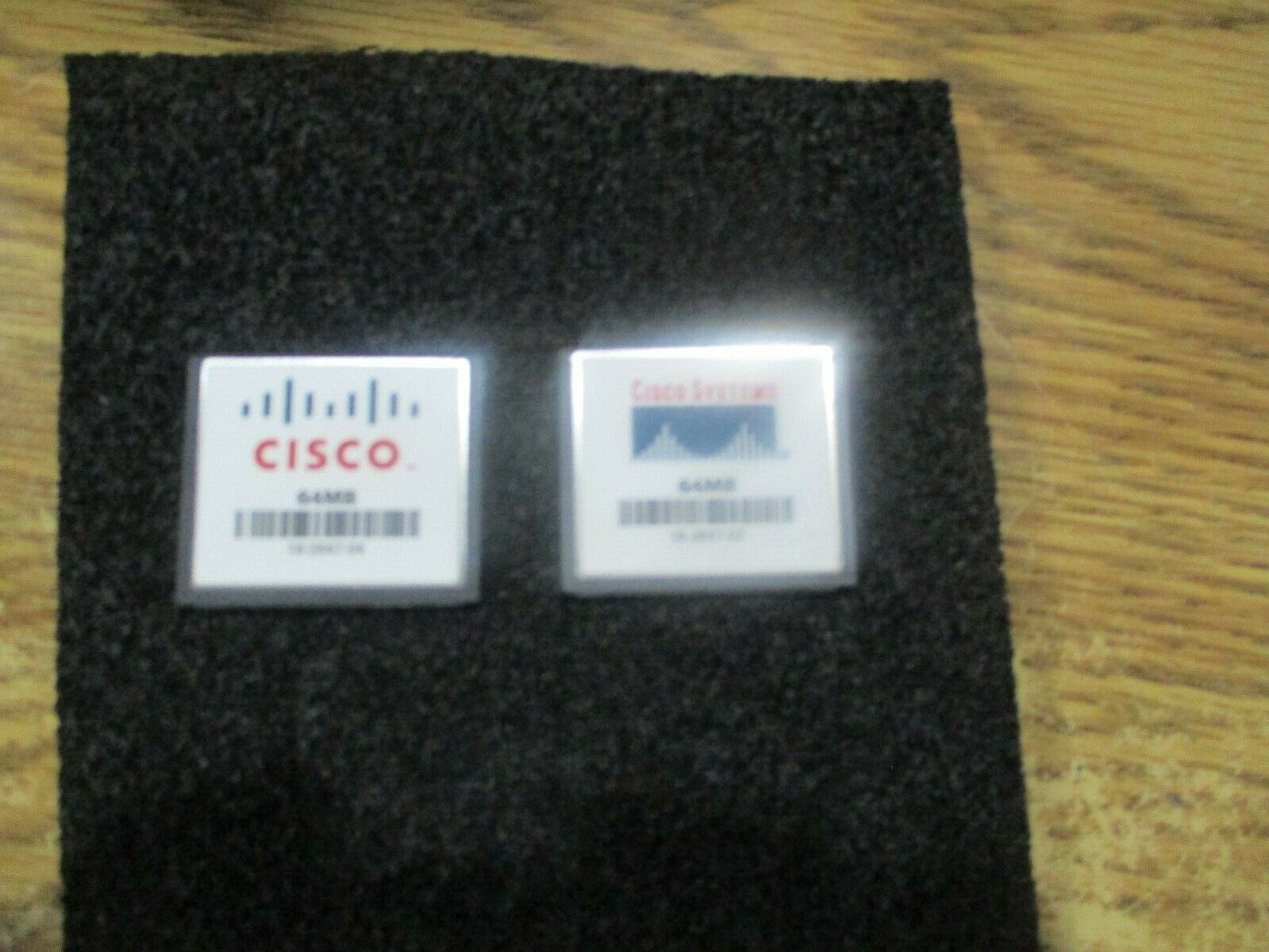 Lot of Cisco 64MB Flash Cards. PN\'s: 16-2647-04 & 16-2647-02. One Each 