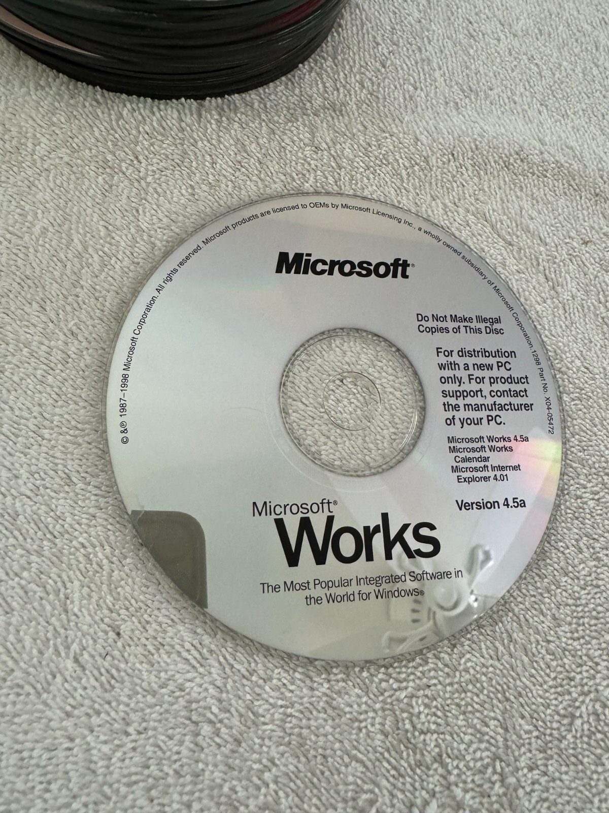 Microsoft Works Version 4.5a - Product Key Not Included