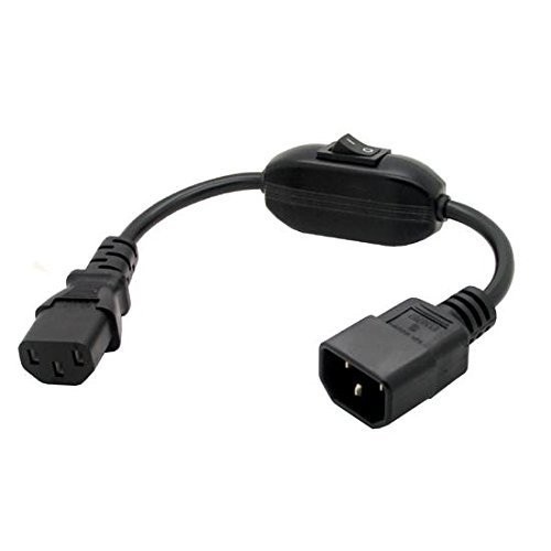 PDU UPS Power Cord Cable, IEC 320 C14 to C13 with On/Off Switch 30cm