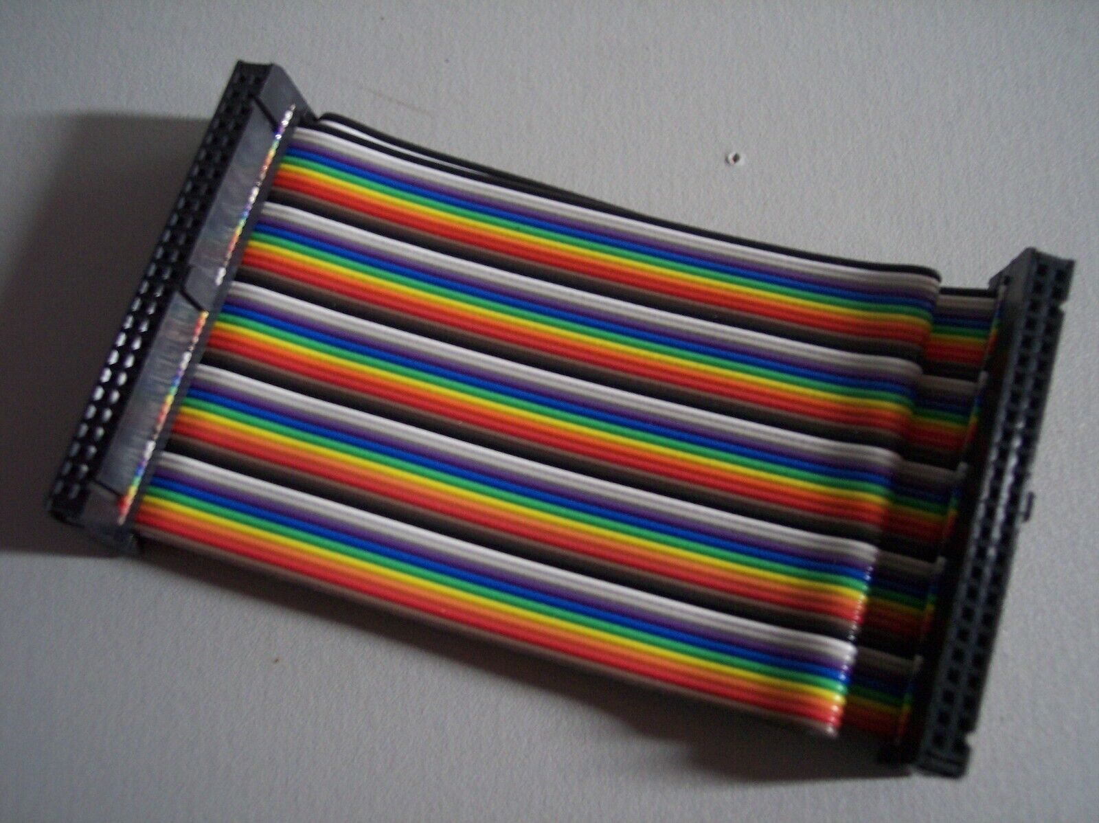 1ft 50-Pin (2x25) Female to Female 2.54mm-Pitch IDC Flat Ribbon Cable