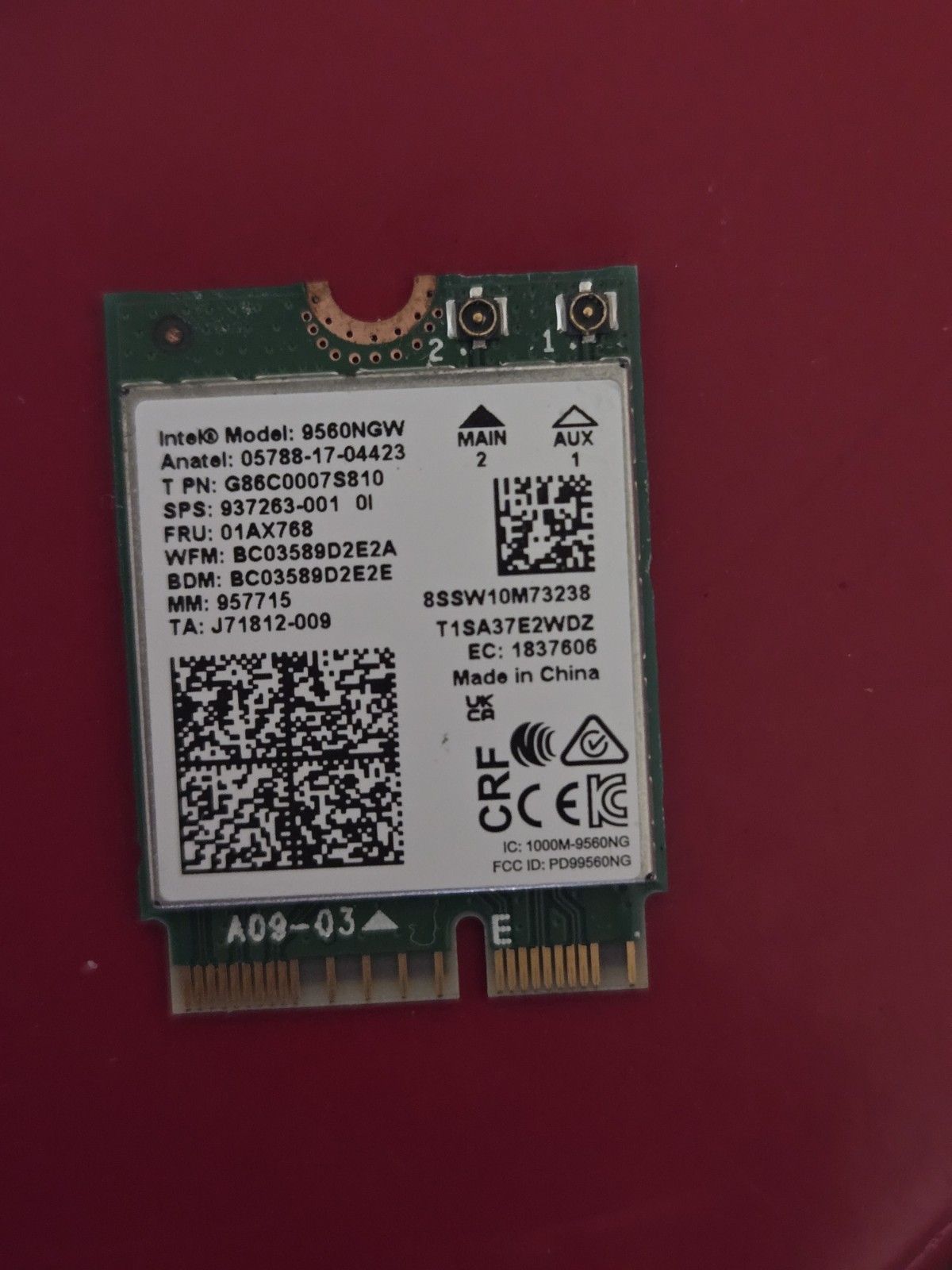 Intel 9560NGW