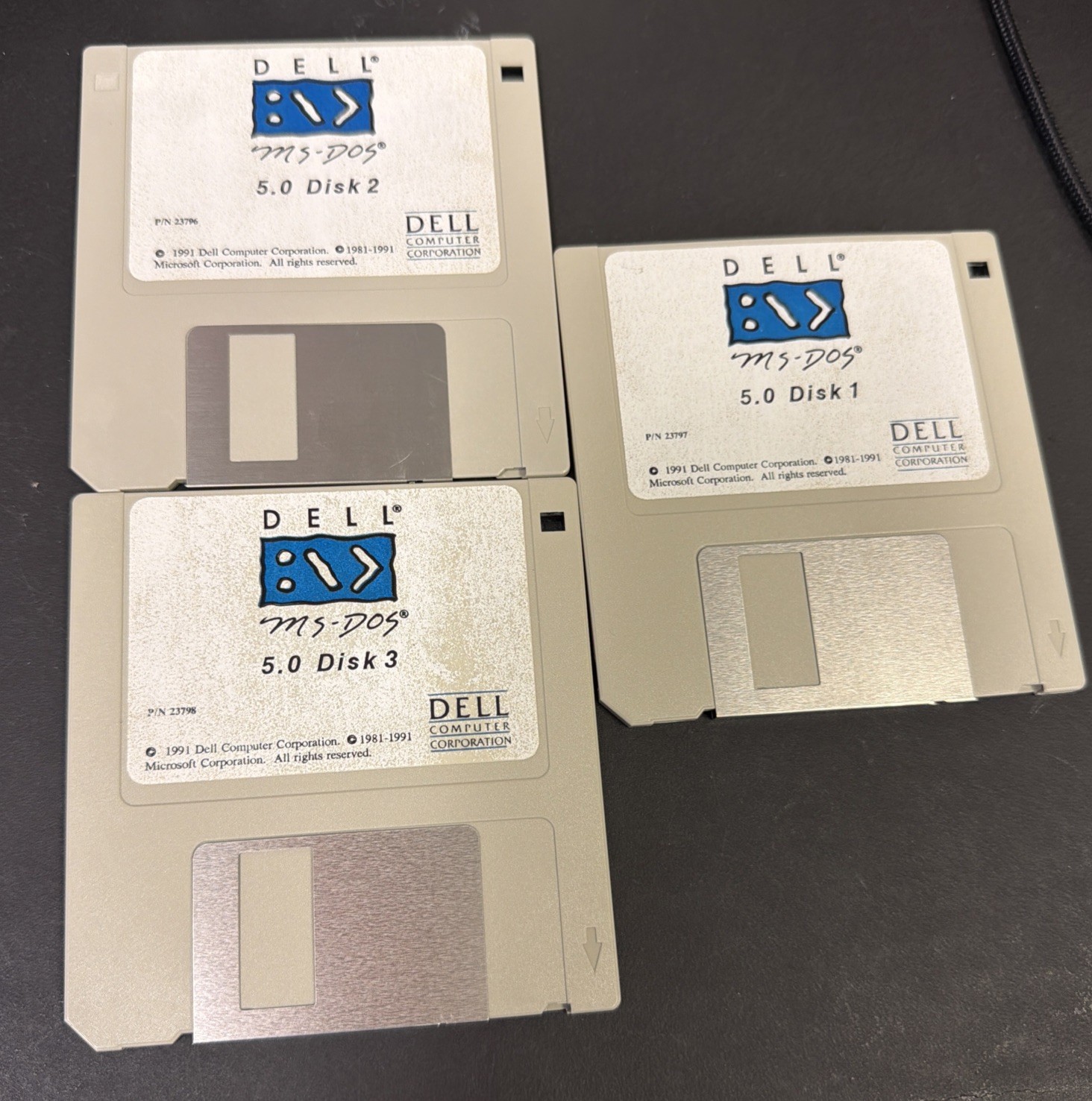 MS-DOS 5.0 on 720K disks for Dell