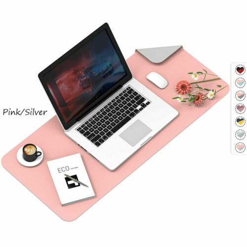 Multifunctional Office Desk Pad Dual-Sided PU Leather Mat Waterproof Mouse Pad  