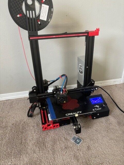 Creality Ender 3 v1 With Silent Motherboard Modification and Micro-USB to USB