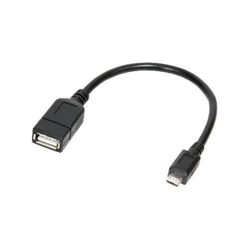 LogiLink AA0035 USB OTG Cable 20cm AA0035, 0.2m, Micro USB B, A, 2.0, Male/ ~E~