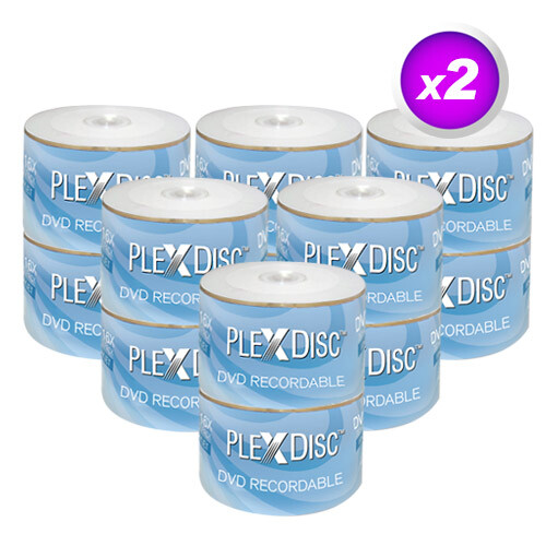 1200 PC PlexDisc 16X 4.7 GB DVD-R White Inkjet Hub Printable Disc 632-210