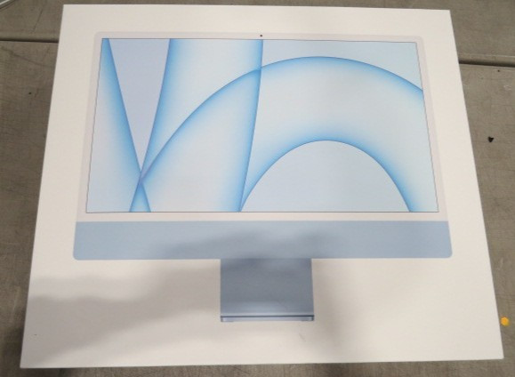 Box Only Apple iMac 24" Blue With outer cardboard box (Free Shipping)