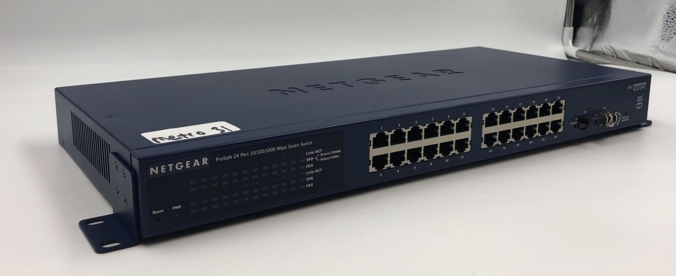 NetGear ProSafe 24-Port Gigabit Smart Ethernet Network Switch GS724T v4