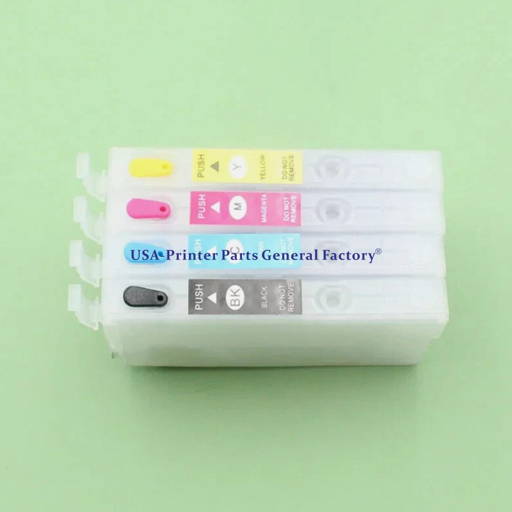 4PC Refillable Ink Cartridge For Epson T3100 T5100 T3170 T3160 SC-T5100 Printers