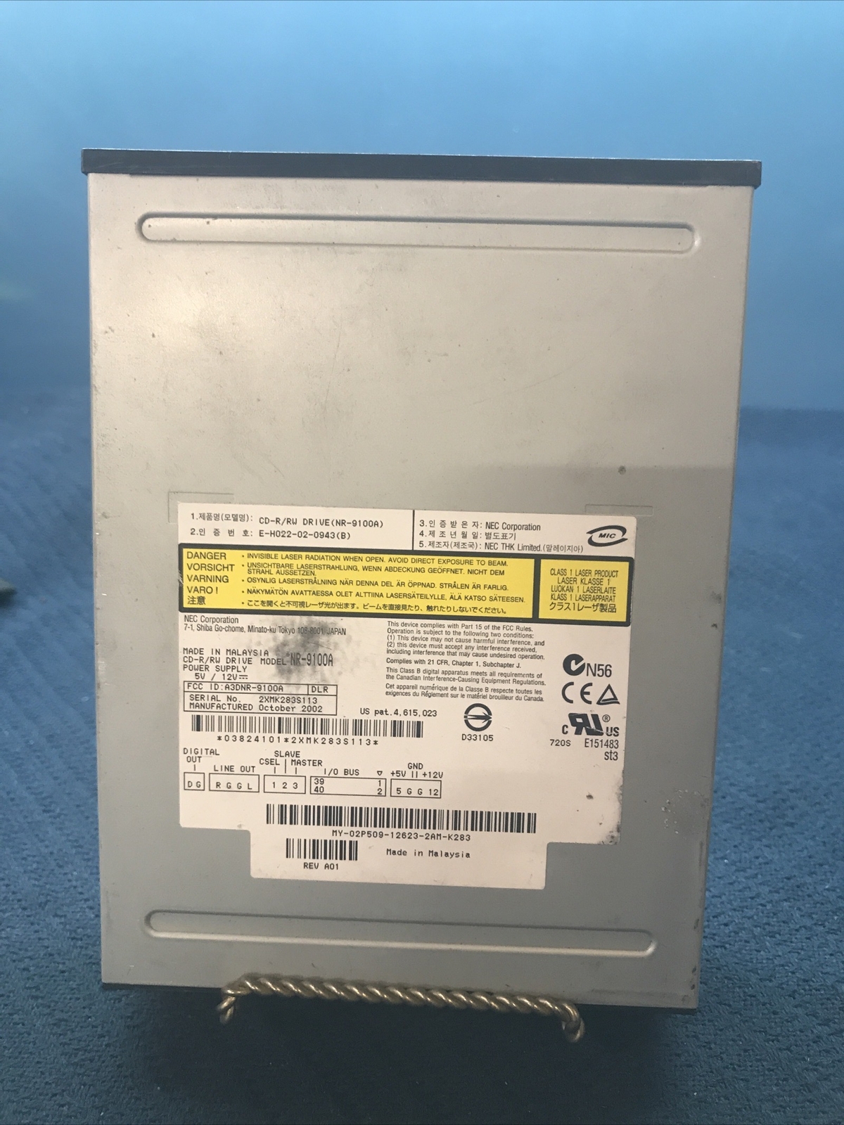 NEC CD-R/RW DRIVE NR-9100A