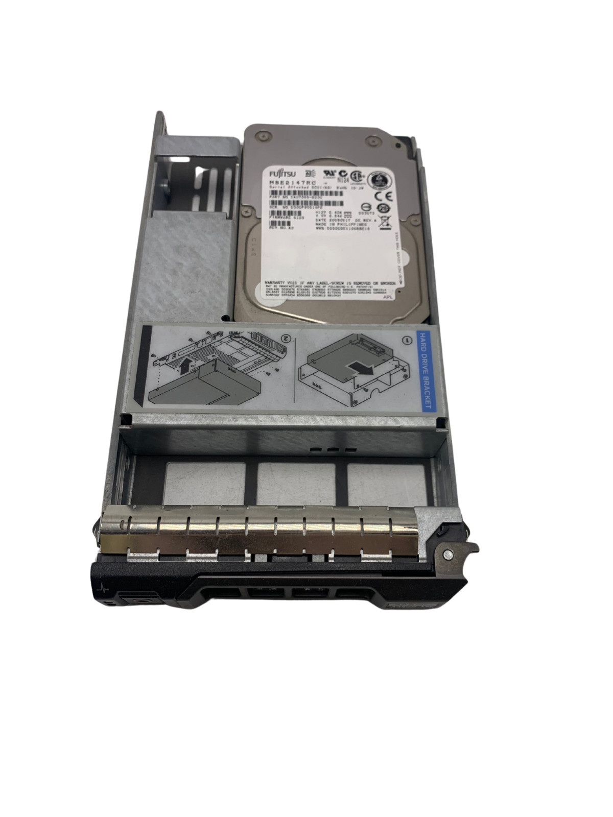 Fujitsu MBE2147RC 146GB 15K SAS 2.5" 6GBPS Hard Drive in 3.5" Tray w60