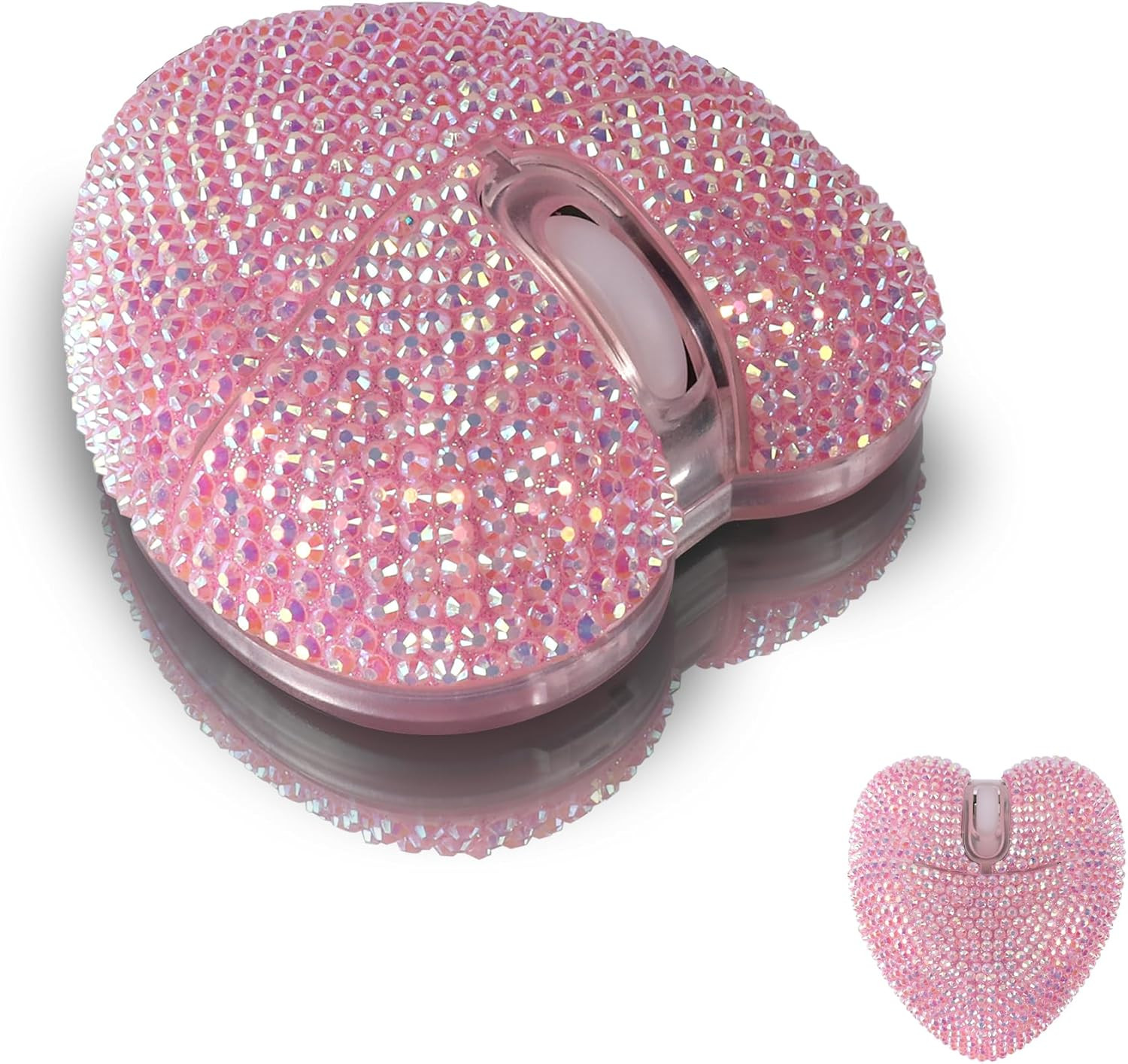 Wireless Bluetooth Mouse Rechargeable Silent and Stylish Heart-Shaped Mouse f...