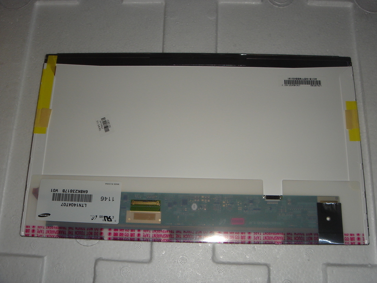 Screen LED LCD 14.0'' SAMSUNG LTN140AT07 Display Chronopost included