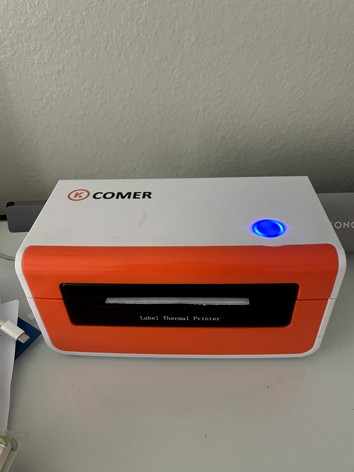 K COMER CX418 Logistics Thermal 4X6 Shipping Label Printer Tested Works
